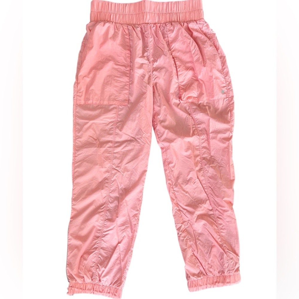 Fabletics Pink Wind Breaker Jogger Pants